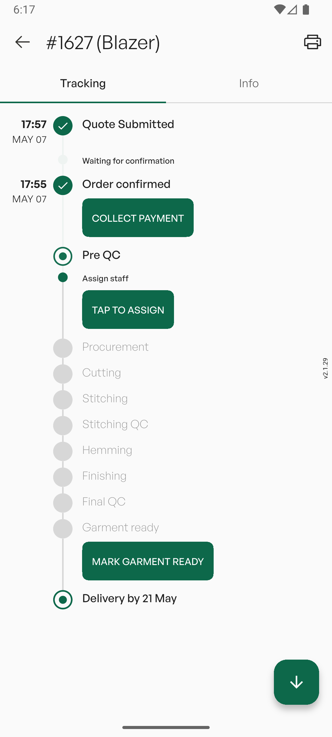 The Order Dashboard